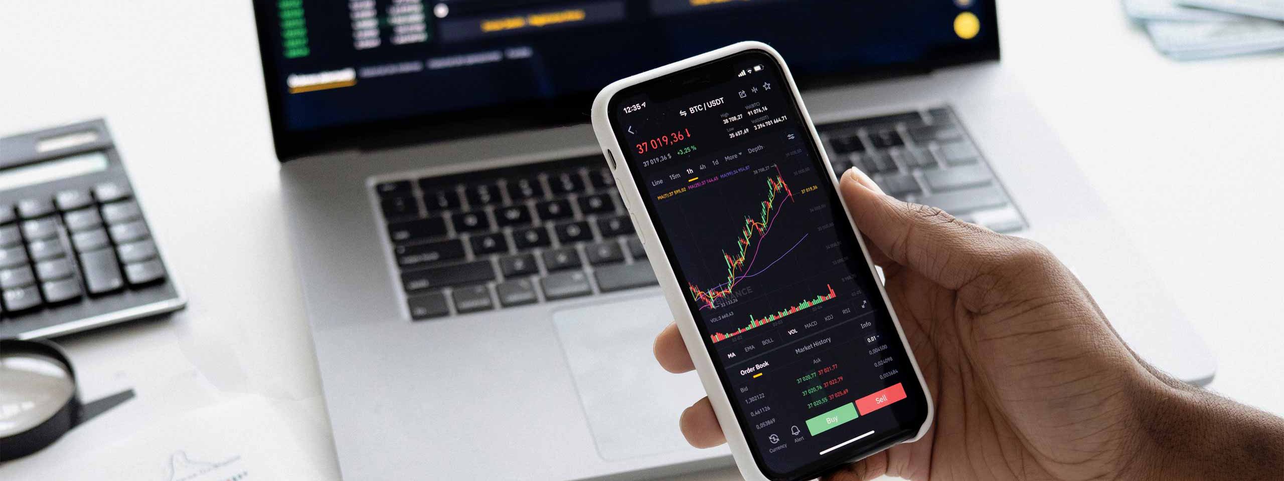 Finance on a mobile screen